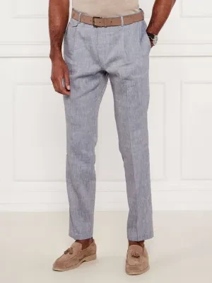 Windsor Lniane spodnie chino Silvi | Shaped fit | z dodatkiem wełny