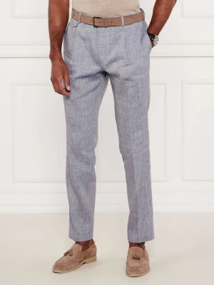 Windsor Lniane spodnie chino Silvi | Shaped fit | z dodatkiem wełny
