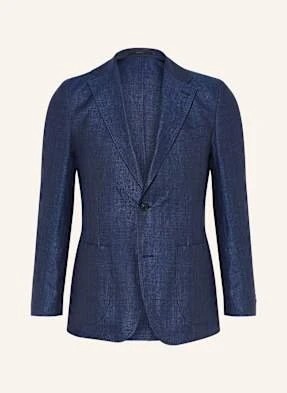 Windsor. Marynarka Garniturowa Giro Extra Slim Fit Z Lnu blau