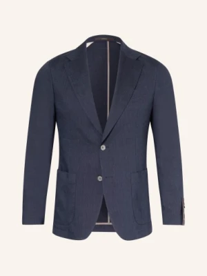 Windsor. Marynarka Giorno O Kroju Extra Slim Fit Z Lnu blau