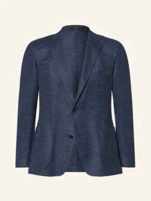 Windsor. Marynarka Giro O Kroju Extra Slim Fit Z Lnu blau