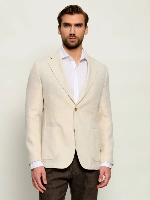 Windsor Marynarka Giro | Slim Fit | z dodatkiem lnu