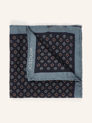 Windsor. Poszetka Z Dodatkiem Jedwabiu blau