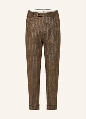 Windsor. Spodnie Garniturowe Sapo Shaped Fit Z Flaneli braun