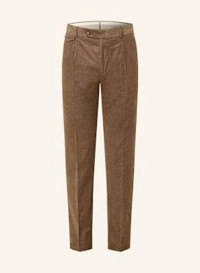Windsor. Spodnie Garniturowe Silvi Shaped Fit Ze Sztruksu braun