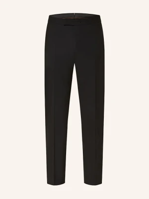 Windsor. Spodnie Smokingowe Turo Extra Slim Fit schwarz CZARNY