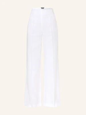 Windsor. Spodnie Z Marlony Z Lnem weiss