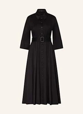 Windsor. Sukienka Koszulowa Z Rękawami 3/4 schwarz