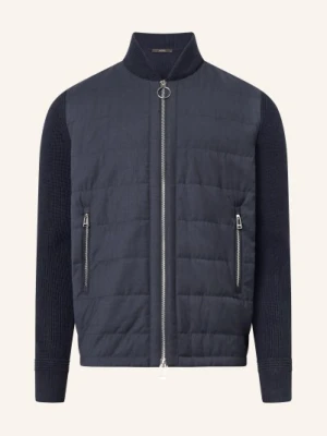 Windsor. Sweter Nedo Z Mieszanki Materiałów blau