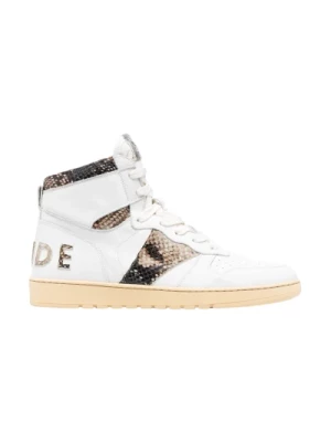 Wintage High-Top Snake Print Skórzane Sneakersy Rhude