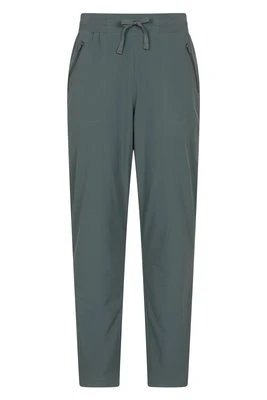 Winter Explorer — spodnie damskie z podszewką z polaru, krótkie - Dark Green Mountain Warehouse