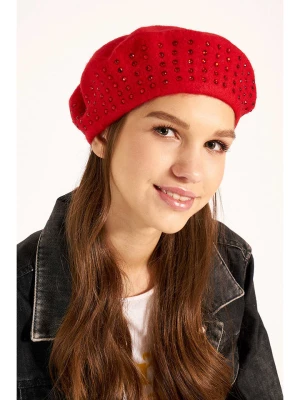 WINTERLAND Wełniana czapka w kolorze czerwonym rozmiar: onesize