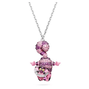 Wisiorek Alice in Wonderland, Kot, Różowy, Powłoka z rodu Swarovski