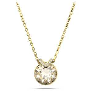 Wisiorek Bella V, Szlif okrągły, W odcieniu złota, Powłoka w odcieniu złota Swarovski