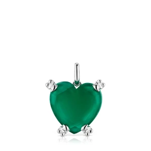 Wisiorek Color Pills Ze Srebra Z Oszlifowanym Chalcedonem W Kształcie Serca - Tous Rozmiar