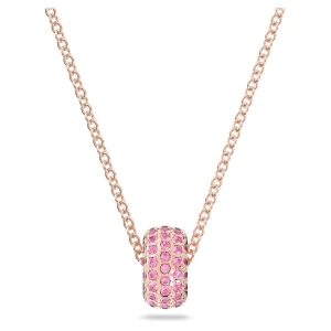 Wisiorek Dextera, Różowy, Powłoka w odcieniu różowego złota Swarovski