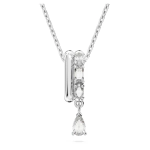 Wisiorek Dextera, Szlify różnorodne, Biały, Powłoka z rodu Swarovski