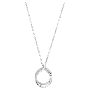 Wisiorek Exact, Kształt okrągły, Biały, Powłoka z rodu Swarovski