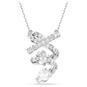 Wisiorek Hyperbola, Szlify różnorodne, Biały, Powłoka z rodu Swarovski