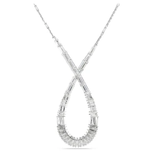 Wisiorek Hyperbola, Szlify różnorodne, Nieskończoność, Biały, Powłoka z rodu Swarovski