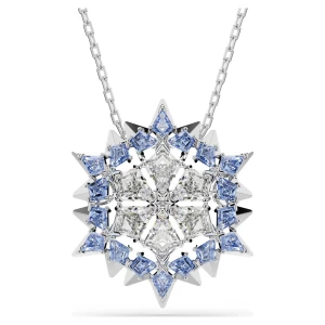 Wisiorek i broszka Magic, Płatek śniegu, Niebieskie, Powłoka z rodu Swarovski