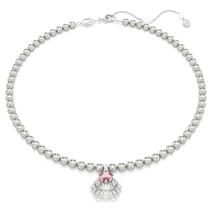 Wisiorek Idyllia, Szlify różnorodne, Kryształowe perły, Muszla, Różowy, Powłoka z rodu Swarovski