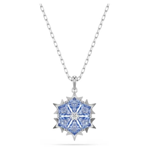 Wisiorek Magic, Płatek śniegu, Niebieski, Powłoka z rodu Swarovski