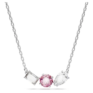Wisiorek Mesmera, Szlify różnorodne, Różowy, Powłoka z rodu Swarovski