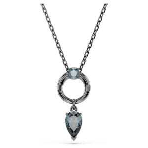 Wisiorek Mesmera, Szlify różnorodne, Szary, Powłoka z rutenu Swarovski
