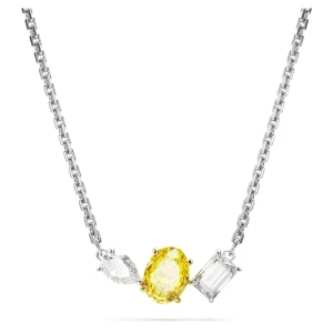 Wisiorek Mesmera, Szlify różnorodne, Żółty, Wykończenie z różnobarwnych metali Swarovski