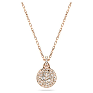 Wisiorek Meteora, Biały, Powłoka w odcieniu różowego złota Swarovski