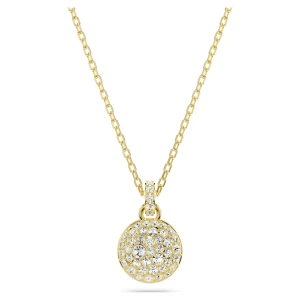 Wisiorek Meteora, Biały, Powłoka w odcieniu złota Swarovski