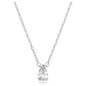 Wisiorek Millenia, Szlif gruszkowy, Biały, Powłoka z rodu Swarovski