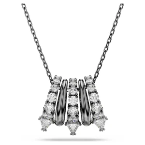 Wisiorek Sublima, Biały, Powłoka z rutenu Swarovski