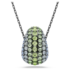 Wisiorek Sublima, Szlif okrągły, Różnokolorowy, Powłoka z rutenu Swarovski