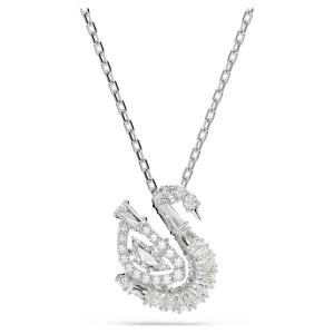 Wisiorek Swan, Szlify różnorodne, Łabędź, Biały Swarovski
