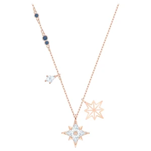 Wisiorek Swarovski Symbolic, Gwiazda, Biały, Powłoka w odcieniu różowego złota