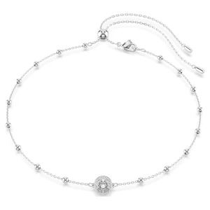 Wisiorek Una Angelic, Szlif okrągły, Dwustronne motywy, Biały, Powłoka z rodu Swarovski