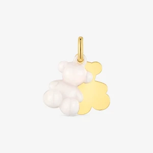 Wisiorek Z Motywem Dwóch Misiów Ze Srebra Powlekanego Złotem 18-Karatowym Bold Bear - Tous