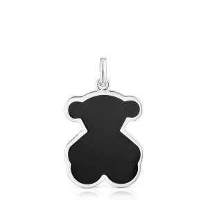 Wisiorek Ze Srebra I Czarnego Szkła Akrylowego Galaxy - Tous Rozmiar