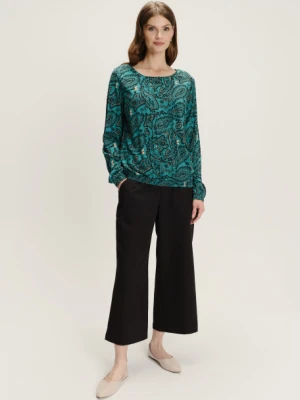 Wiskozowa bluzka paisley z zapięciem typu łezka Greenpoint