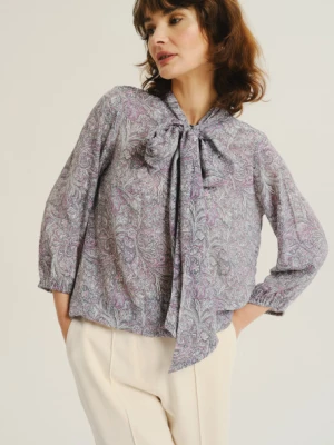 Wiskozowa bluzka z efektowną kokardą Greenpoint