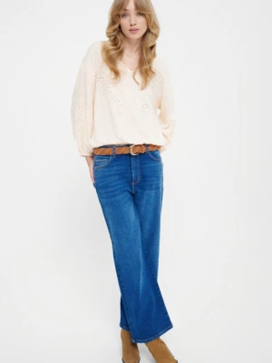 Wiskozowa bluzka z efektownym haftem Greenpoint