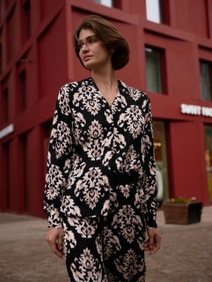 Wiskozowa koszula czarna Moodo