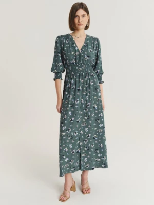 Wiskozowa sukienka maxi z nadrukiem w kwiaty Greenpoint