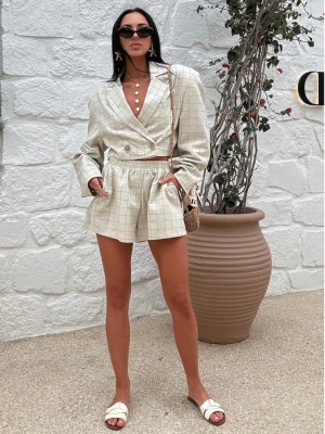 Wiskozowy komplet ze spodenkami HAILEY - wzór 1  magmac 