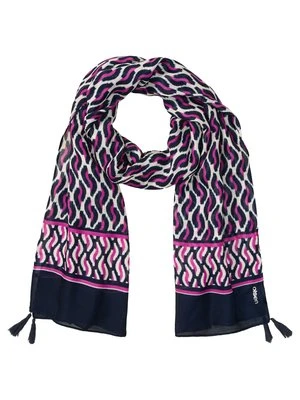 Wiskozowy szal damski z geometrycznym printem – New Passion Olsen