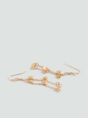Wiszące kolczyki z koralikami złoty - Dziewczyna - Rozmiar uniwersalny - MANGO TEEN