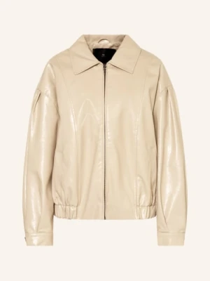 Withblack Kurtka Typu Blouson Gillian O Wyglądzie Skóry beige