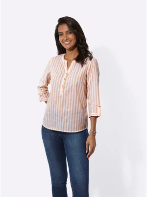 WITT WEIDEN Bluzka w kolorze biało-pomarańczowym rozmiar: 50